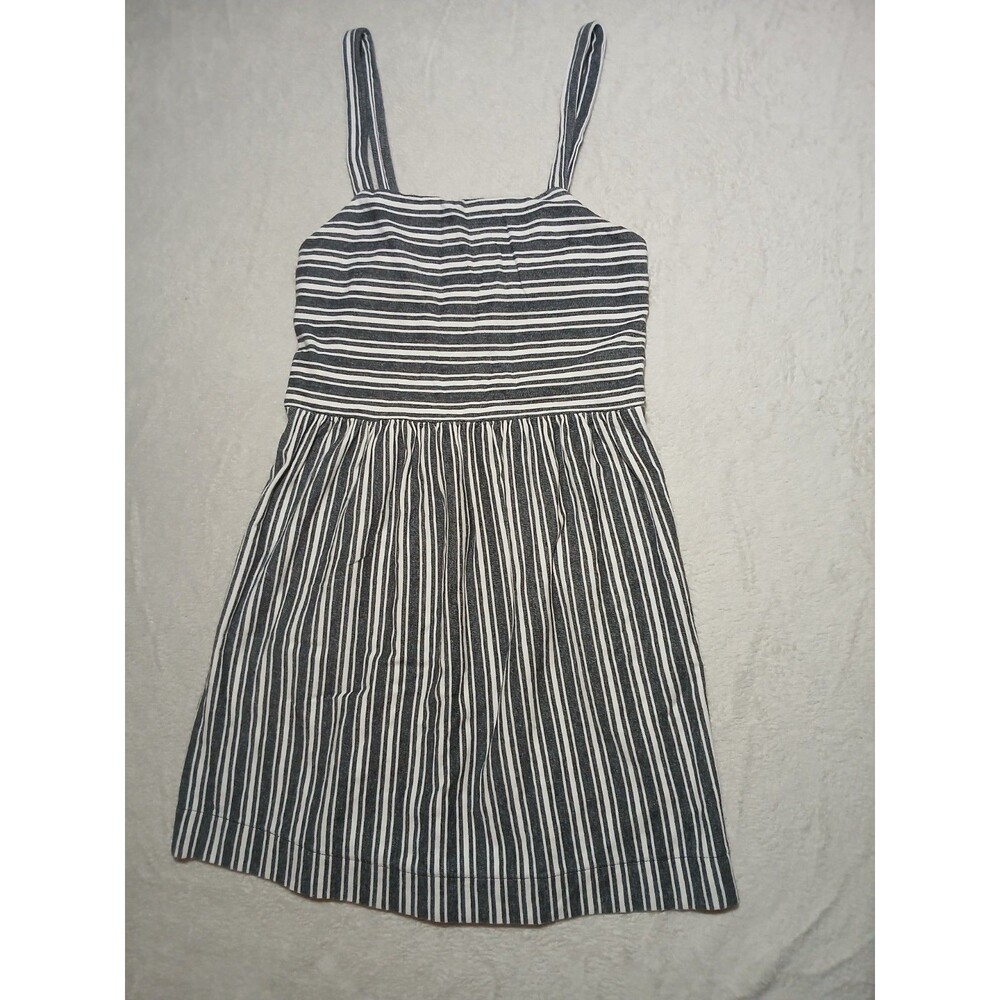 Ann Taylor LOFT Striped Strappy Flare Sundress - Black/White - Size Small -EUC